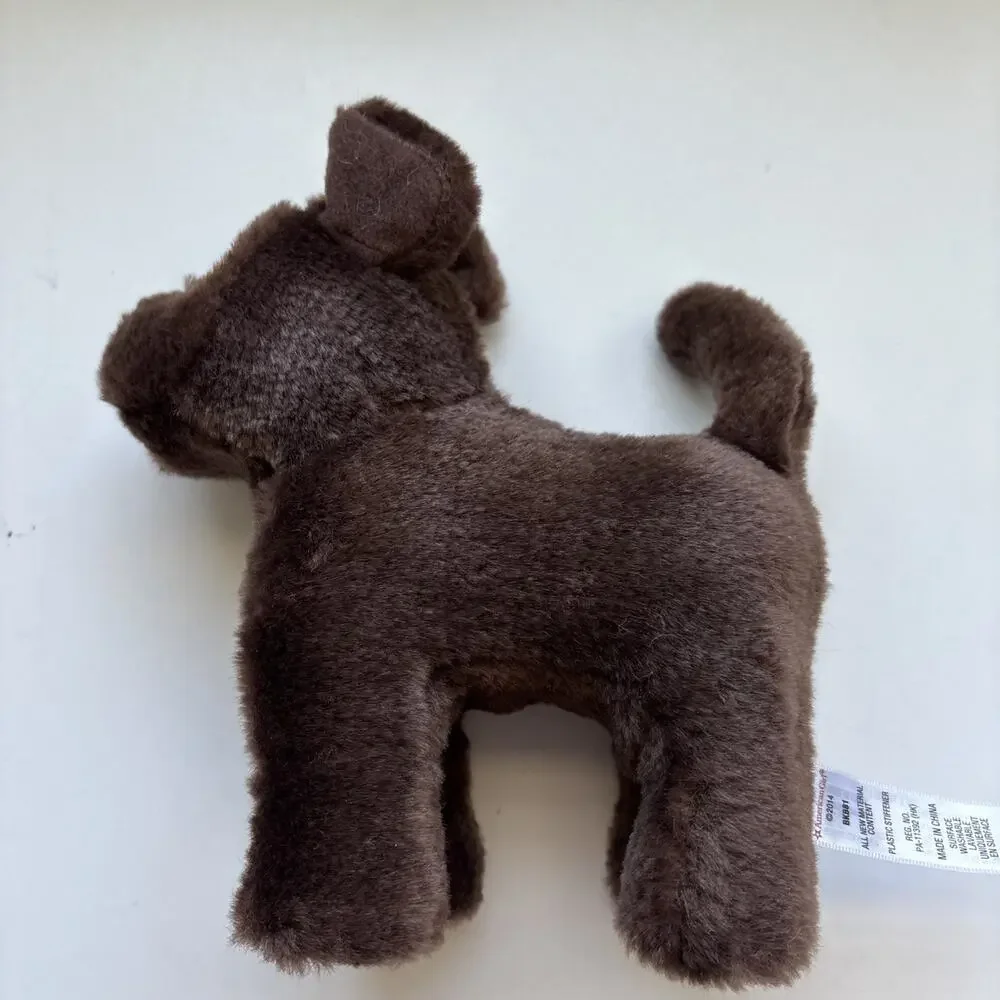 American Girl AG Doll Pet Dog Chocolate Lab Plush‎ Poseable Retired 2014
